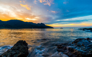 海边日落美景