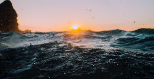 海边日落