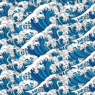 蓝色海浪底纹