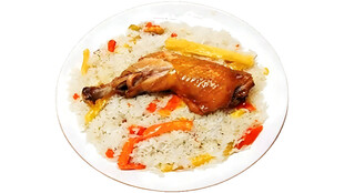 美味鸡腿盖浇饭