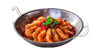 美味香辣虾锅