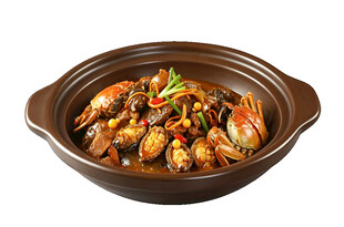 美味砂锅海鲜煲