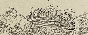 古老岩画中的神秘生物形象