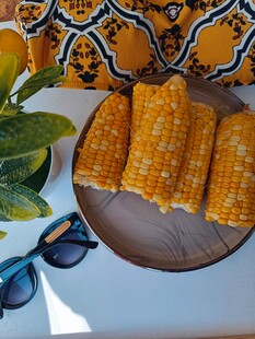 美味玉米摆盘 