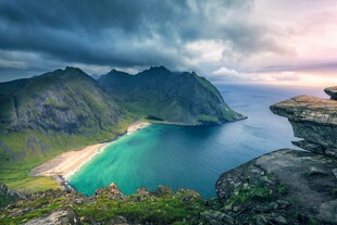 绝美山海间的梦幻风光