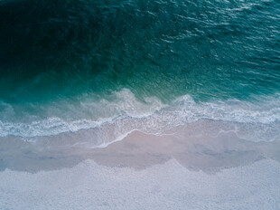 海边沙滩海浪美丽景致