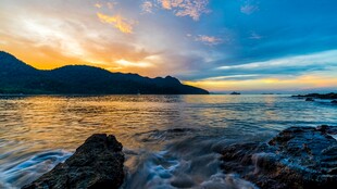 海边日落美景