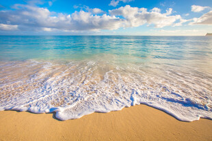 海边沙滩海浪美景