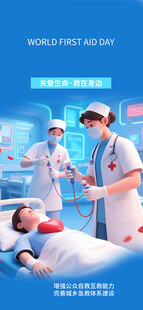 医护人员病房内照料患者