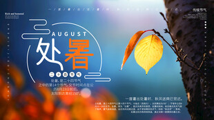 处暑时节一叶知秋意浓