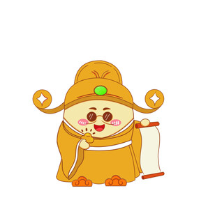 可爱财神卡通形象