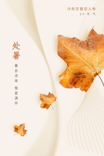 秋意枫叶诗意中式美景