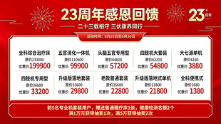 23周年感恩回馈优惠展示