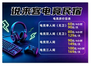 电竞菜单设计