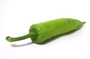 鲜绿尖椒特写