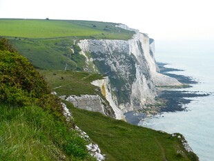 英国白垩断崖海岸风光