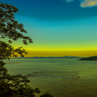 海边黄昏美景