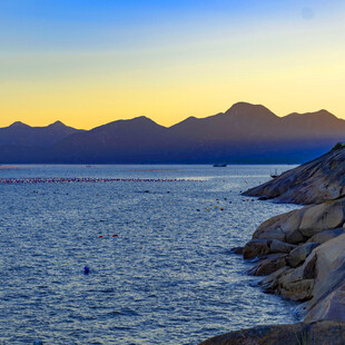 海边黄昏美景