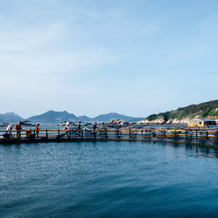 海边栈桥风景如画