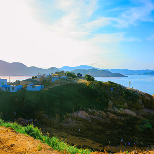 海边青山美景