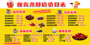 夜奔龙虾价目表