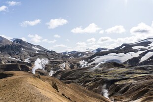 壮丽高山雪景风光