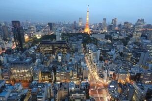 东京城市夜景俯瞰