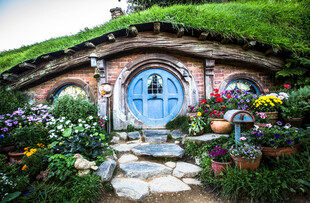 童话风霍比特人小屋花园