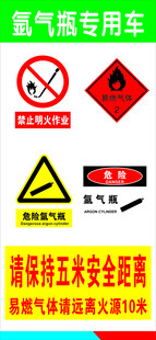 燃气专用车警示标识展示