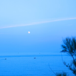 海边月夜美景