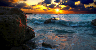 海边日落美景