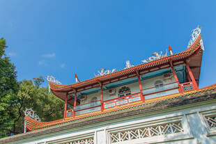 中式古建筑屋顶景致
