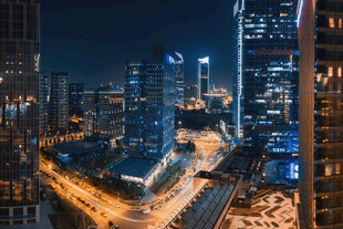 都市璀璨夜景