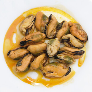 黄酱拌贻贝美味海鲜料理