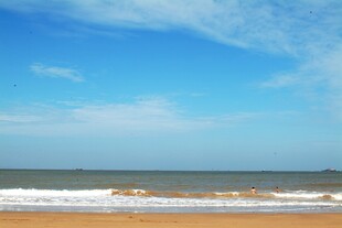 海边美景蓝天碧海沙滩