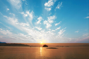 海边日出美景