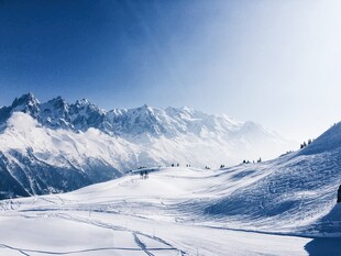 壮丽雪山雪景风光