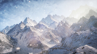 壮丽雪山美景