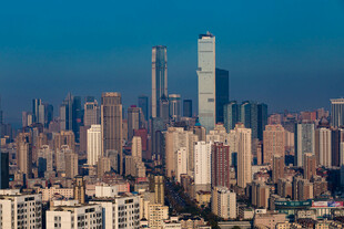 繁华都市天际线景观