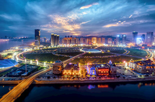 城市璀璨夜景全景图