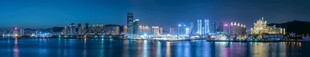 城市璀璨夜景灯光秀