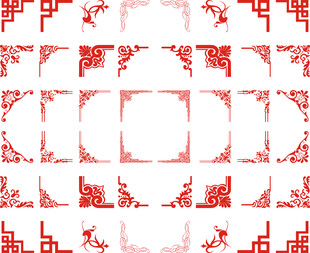 中式边框角花