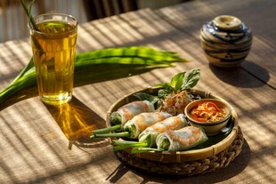 泰式美味佳肴摆于桌