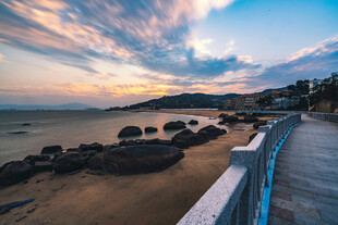 海边黄昏美景
