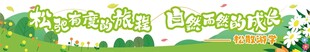 绿色草地与多彩字母景观
