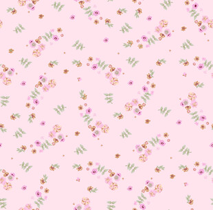粉色 碎花