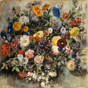缤纷花卉油画