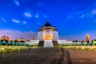 台北中正纪念堂夜景