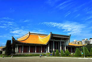 中式古建筑飞檐翘角美景
