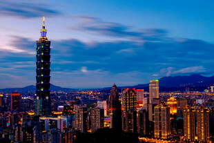 台北城市璀璨夜景